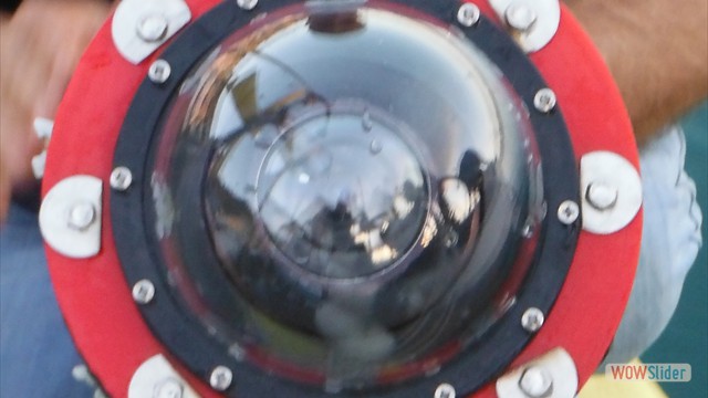 Submersible fisheye camera